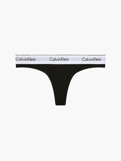 Calvin Klein Underwear HU146241 | Calvin Klein Modern Cotton Női Tanga Fekete